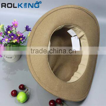 China Wholesale Wide Brim Fedora Hat Winter Wool Felt Men Fedora Hat photo-4