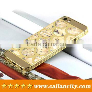 Hotsell product for iphone 5s gold luxury housing for iphone 5s gold diamond back plate