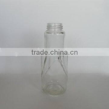 Cheap bottles 380ml special-designed beverage glass bottle , glass bottles for liquor