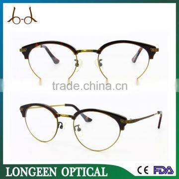 G3177-C2 latest acetate mix metal reading glasses/Retro optical frame