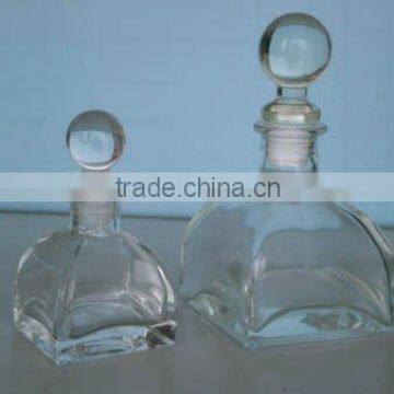 customized perfume diffuser bottle glass, reed bottle with cap