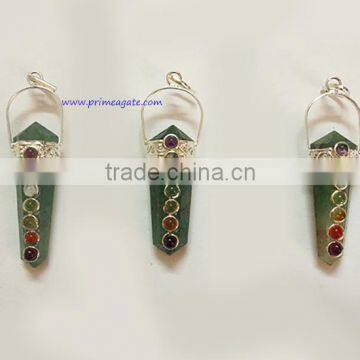 Green Aventurine Chakra Pendant | Wholesale agate Jewellery