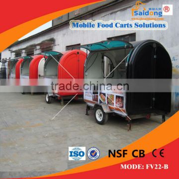 High quality mobile food cart/food trailer/food van/kiosk/