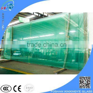 Structural clear glass partition wall for curtain walls