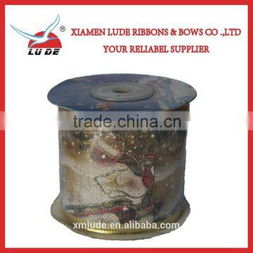 Hot Sale Wired Edge Christmas Ribbon photo-3