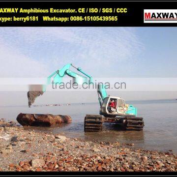 Alibaba Gold Supplier ~ Promotion 20 Ton Amphibious Excavator for Sale , CE , ISO, EPA , SGS , Model: MAX200SD