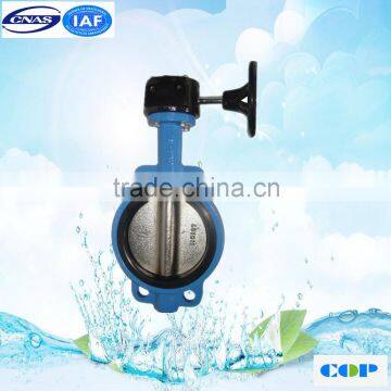Lug type cast iron bare shaft butterfly valve with ductile iron PN10