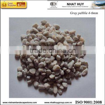 Vietnam stone light yellow pebble tumbled (gravel)
