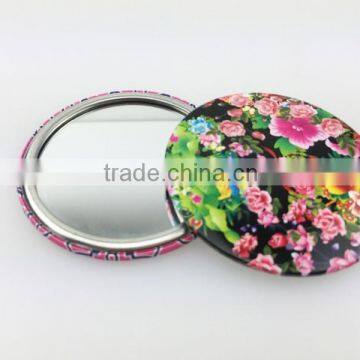 Small cheap tin mirror round for promotion gifts