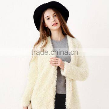 New 2016 Factory Direct Import Warmly Jacket Women Blank Coral Fleece Winter Coats