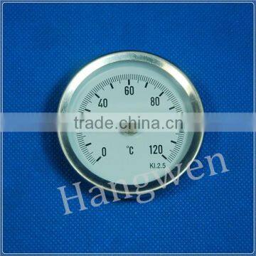 pipe clip on bimetal thermometer 0-120C