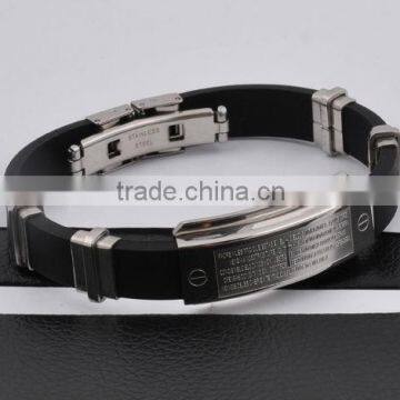 2013 New Silicone Metal Bracelet