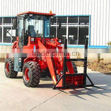 long lasting mini wheel loader TY18 with many tools for multi use in farm, garden and construction sites