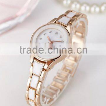 New Models Promotional Round Case Enamel Band Geneva Watches for Women