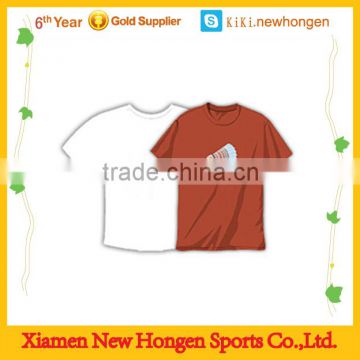 Fashion Jersey Design For Short Sleeve 100% Polyester Badminton Shirts