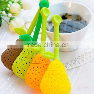 silicone tea infuser silicone tea bag pear shape tea infuser bottle