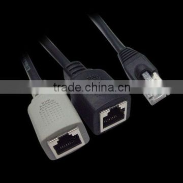 RJ45 Male to Dual Double Female Cable Ethernet Lan Network Adapter Cable