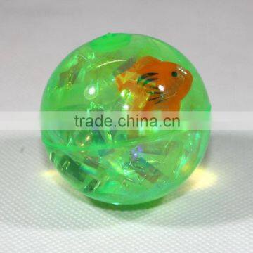 Factory Price 55mm Pvc Plastic Led Flashing Bouncy Water Ball Bouncing Toy Ball photo-3