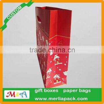 Chocolates Carrier Bags Hot Cafe Candy Die Cut Handle Paper Packaging Euro Totes Bags
