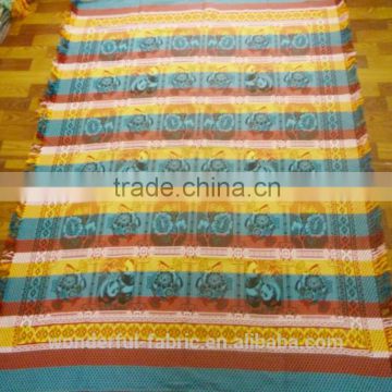 cheap Multi-color thread cotton blanket