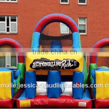 inflatable adrenaline rush obstacle course for sale