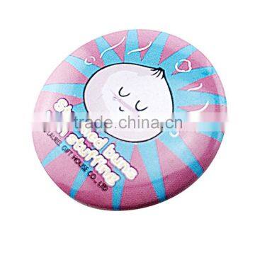 2015 delicacy small round print tin badge
