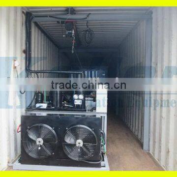 Containerized block ice making machine, block ice plant