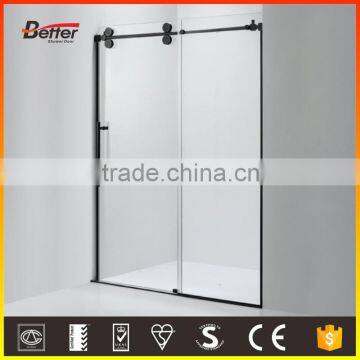 67x31x79" Chrome 304SUS Frameless 10mm tempered glass sliding shower cabin