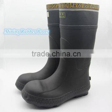 Mining Industry Rubber Boots With Steel Toe and Steel Plate