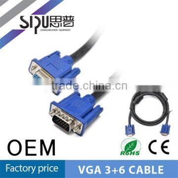 SIPU Factory Supplier Female Scart to Vga Converter Male Cable With Audio