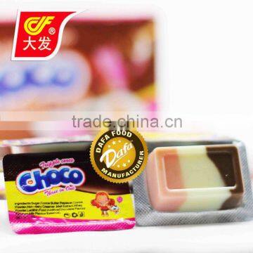 dafa 3 color strawberry milk chocolate cup