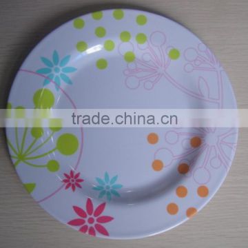 9inch round melamine plate