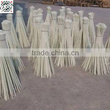 factory direct sale low price white FRP round rods one end tapered sharpened gardening fence in good quality