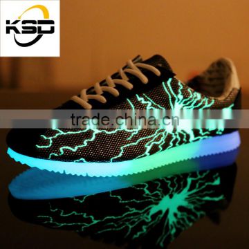 Original new style hot selling fashion Lightning fluorescence shoes for adult