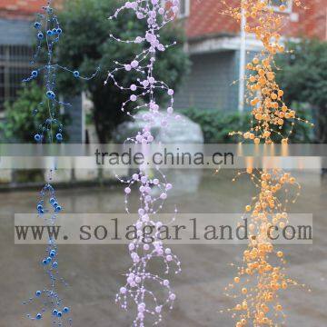 3+8MM 1.83M/Strand Fishing Line ABS Imitation Pearls Beads Garland Strand Pearl String Christmas Garland