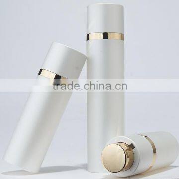 Beautiful design no bottom rotary plastic bottles, AS cosmetic airless pump bottles