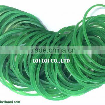 Transparent Green Color Rubber Band Manufacture / Round rubber band elastic cheap price wholesale