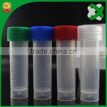 plastic 1.8ml centrifugal tube with conical bottom and caps