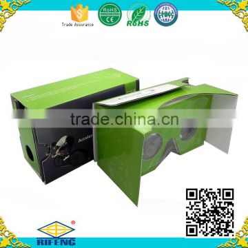 wholesale google cardboard 3d glasses customer LOGO vr cardboard