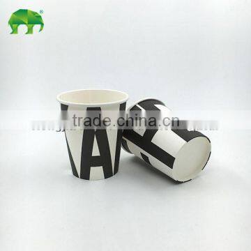 FDA ISO9001 18pe Coated Single Wall Paper Cups Beverage Single Wall Paper Cup