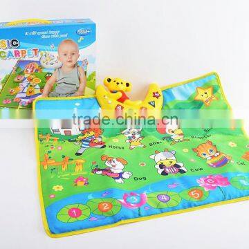 2016 multifunctional cartoon music learing baby paly mat