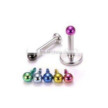 Customized Fashion 316l Surgical Prong Opal Bioflex CZ Crystal Monroe Bar Lip Labret Stud lip piercing jewelry