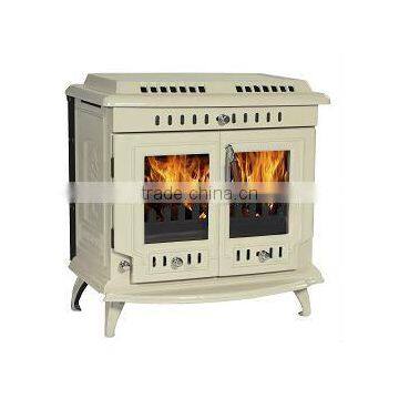 electric fireplace, multi fuel, wood or coal, classical cast ironstove