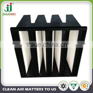 JOWELLv shape filter hvac,ventilation system hvac air filter