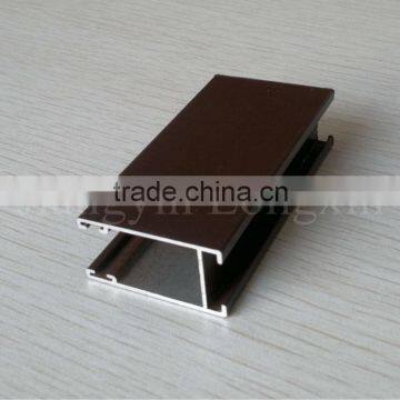 High Quality Brown Powder Coat Aluminium Sliding Window Profile photo-1
