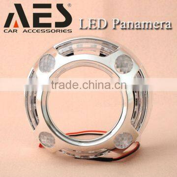 Factory New Products AES LED Panamera shrouds for bi-xenon projector lens 3inches HID projector lens h4