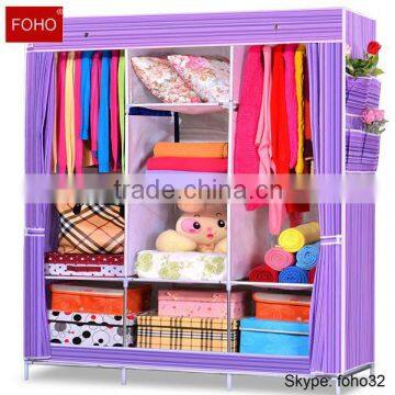Folding Wardrobe for Bedroom Designs Diy Cloth Canvas Wardrobe (FH-CS0505 ) photo-6