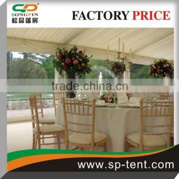 Double pvc coated Shelter Tents with white lining decoration 10X20m tent manufacturer china