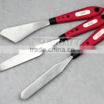 plastic handle stainless steel palette painting knife