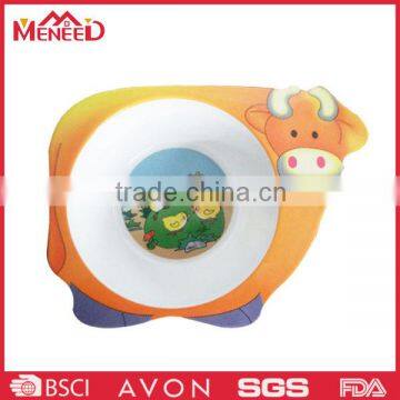 Baby safety cattle shape baby food bowl